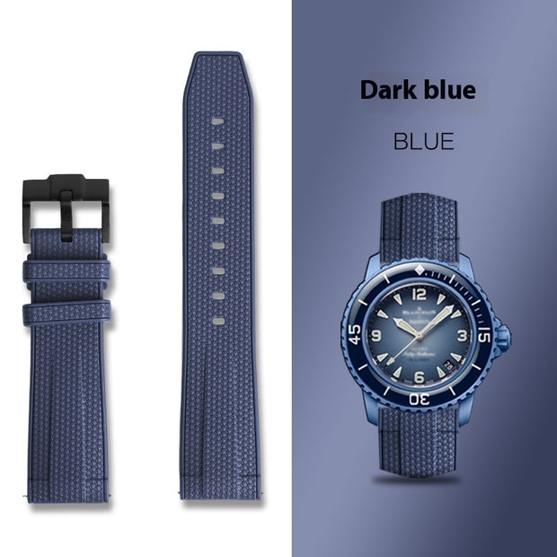 Rubber Silicone Sports Watch Strap
